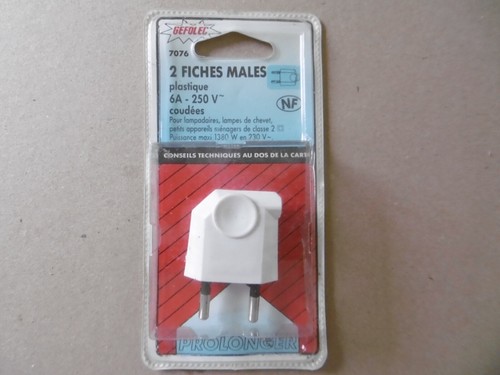 Fiche male fil souple - 1,